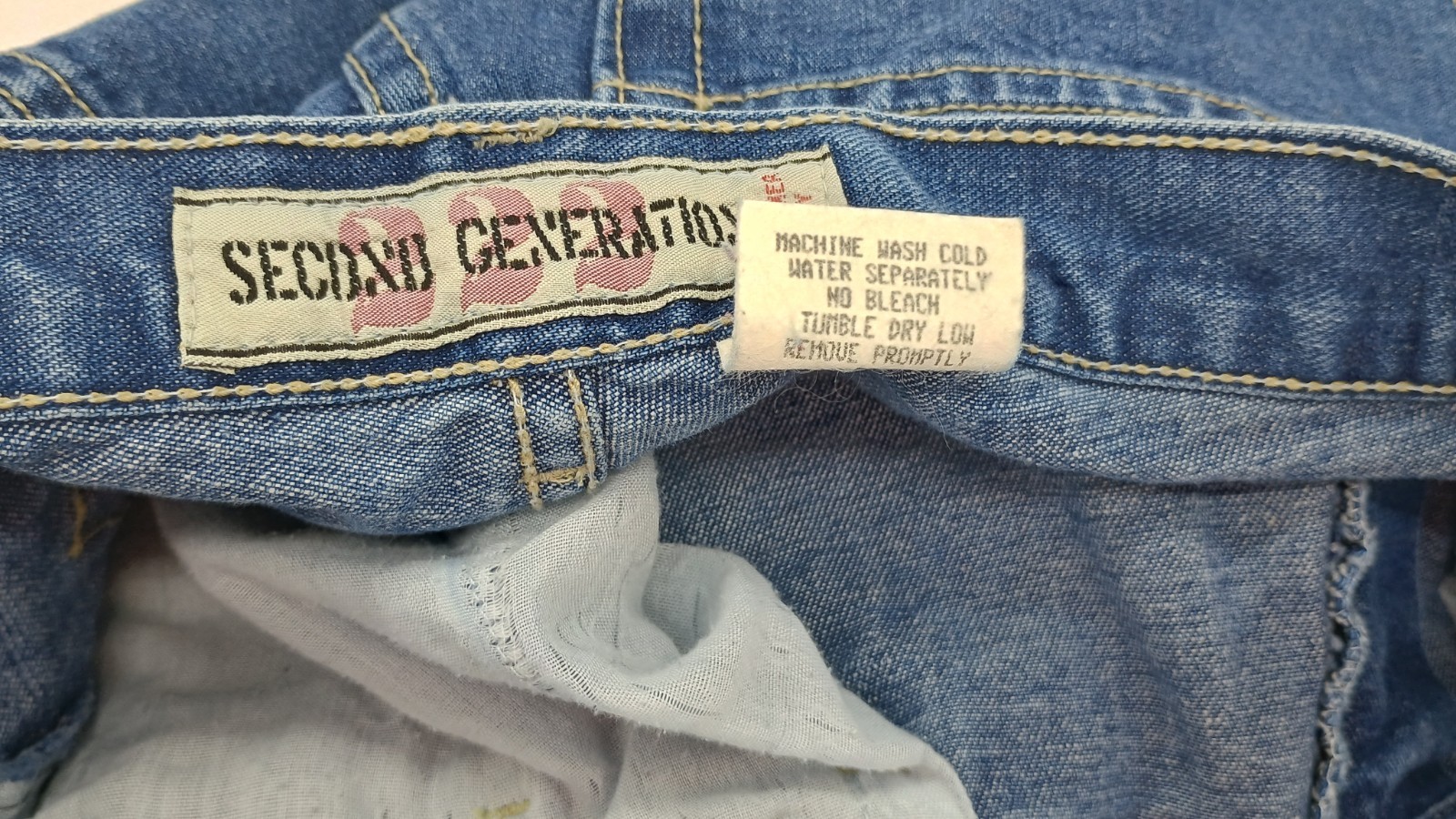 Second Generation Embroidered Capri Blue Denim Je… - image 21