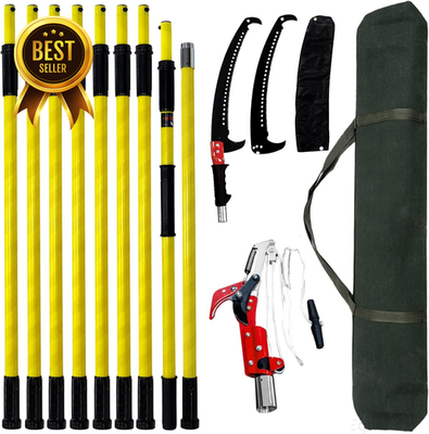 #ad Pole Saw for Tree Trimming Adjustable 7.3 to 30 FT Manual Tree Pruner with Long $107.34