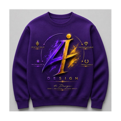 Men's M Pullover Crew Neck Sweatshirt Long Sleeve Fleece Graphic Logo Multi