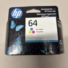 HP 64 Tri-color Original Ink Cartridge Exp Jan 2024 