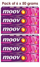 6 x Moov Fast Pain Relief Cream With Nilgiri Oil 50g Ayurvedic Pain Ointment