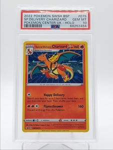 PSA10 スペシャルデリバリーリザードン P [SWSH075]【英語版】 PSA9鑑定済〕リザードン(スペシャルデリバリー/英語版)【-】{SWSH075}