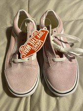 VANS Off the Wall Old Skool Kids Size 2.5 Lilac Snow/ True White.