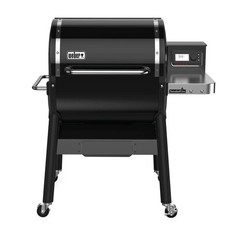 Image of Weber Barbecue BBQ SmokeFire Wood Pellet Grill Wheeled Portable Night Light