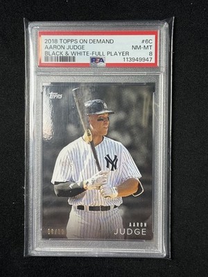 Aaron Judge 2018 Topps Black & White Full Player #/10 PSA 8 New York Yankees