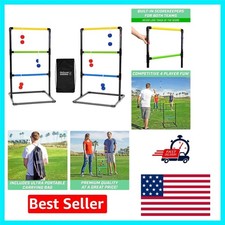 Classic Ladder Toss Game Set with Quick Assembly and Travel Carrying Case