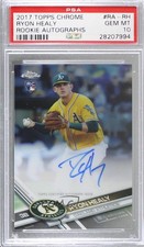 2017 Topps Chrome Rookie Auto Ryon Healy #RA-RH PSA 10 GEM MT Auto 0c6