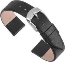 Multi-Sizes Genuine Leather Band, Flat Thin Elegant Leather Watch Strap for Men