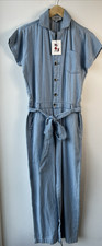 NEW LOOK - DENIM JUMPSUIT - SIZE 8 - BLUE