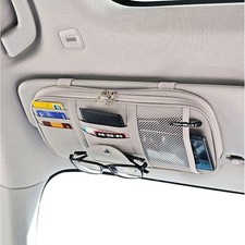 Da by Car Sun Visor Organizer, Multi-Pocket Visor Organizer Storage Pouch for Ca