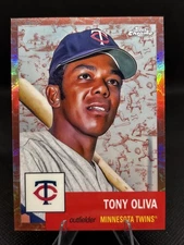 Tony Oliva 2022 Topps Chrome Platinum Toile Rose Gold Refractor Card 61/75 #241