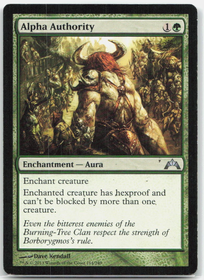 Alpha Authority 114 Uncommon Gatecrash Magic: The Gathering Lightly Played