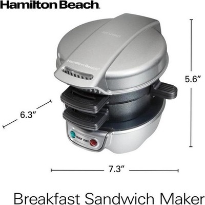 Hamilton Beach 25475 Breakfast Sandwich Maker - Silver