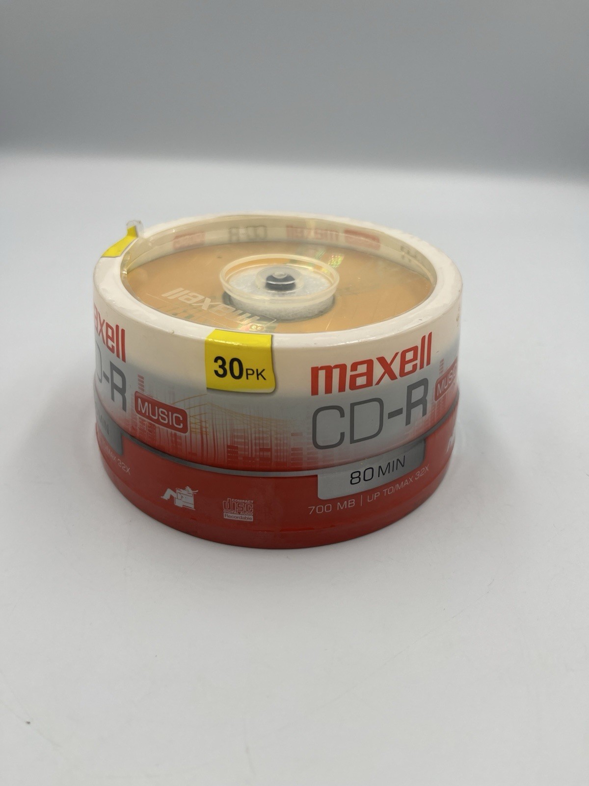 Maxell CD-R 30 Pack Music Gold Recordable Discs 700 MB NEW SEALED