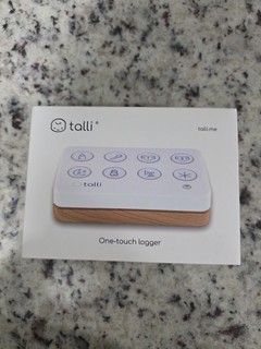 talli One Touch Logger Wi Fi Baby Care Tracking Device White/Brown Woodgrain