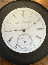 Elgin National Watch Co. Pocket Watch Movment 7j 16s For Parts Or Repair