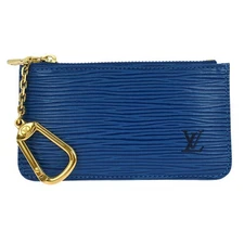 Louis Vuitton Blue Epi Pochette Cles Coin Purse M63805 LO0932 134833
