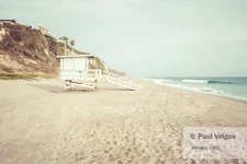 Art Print: Malibu Beach Print Zuma Beach Lifeguard Tower Wall Art