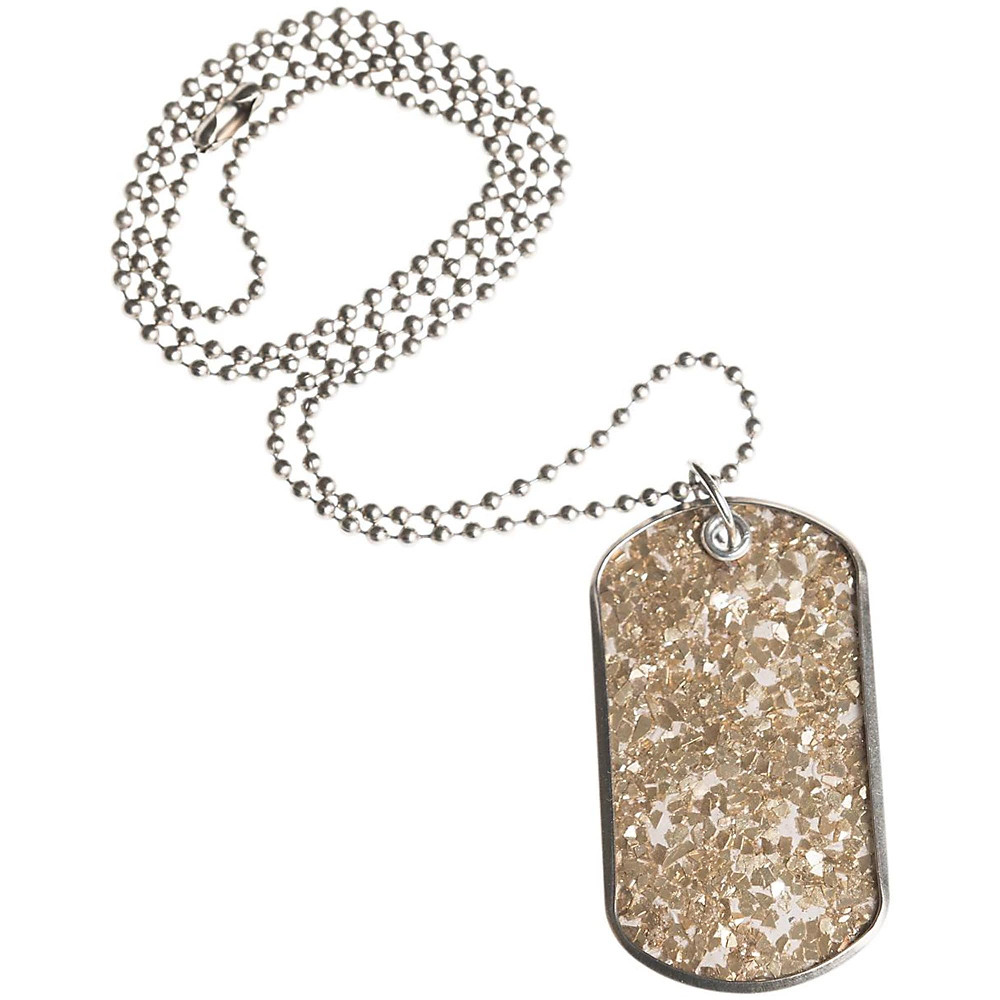 Ювелирные изделия и ожерелья для стиля жизни из стекла и серебра с блестками DrumTags 4890₽