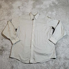 L.L. Bean Men's Large Wrinkle Resist Long Sleeve Shirt 0 MT78 Check L