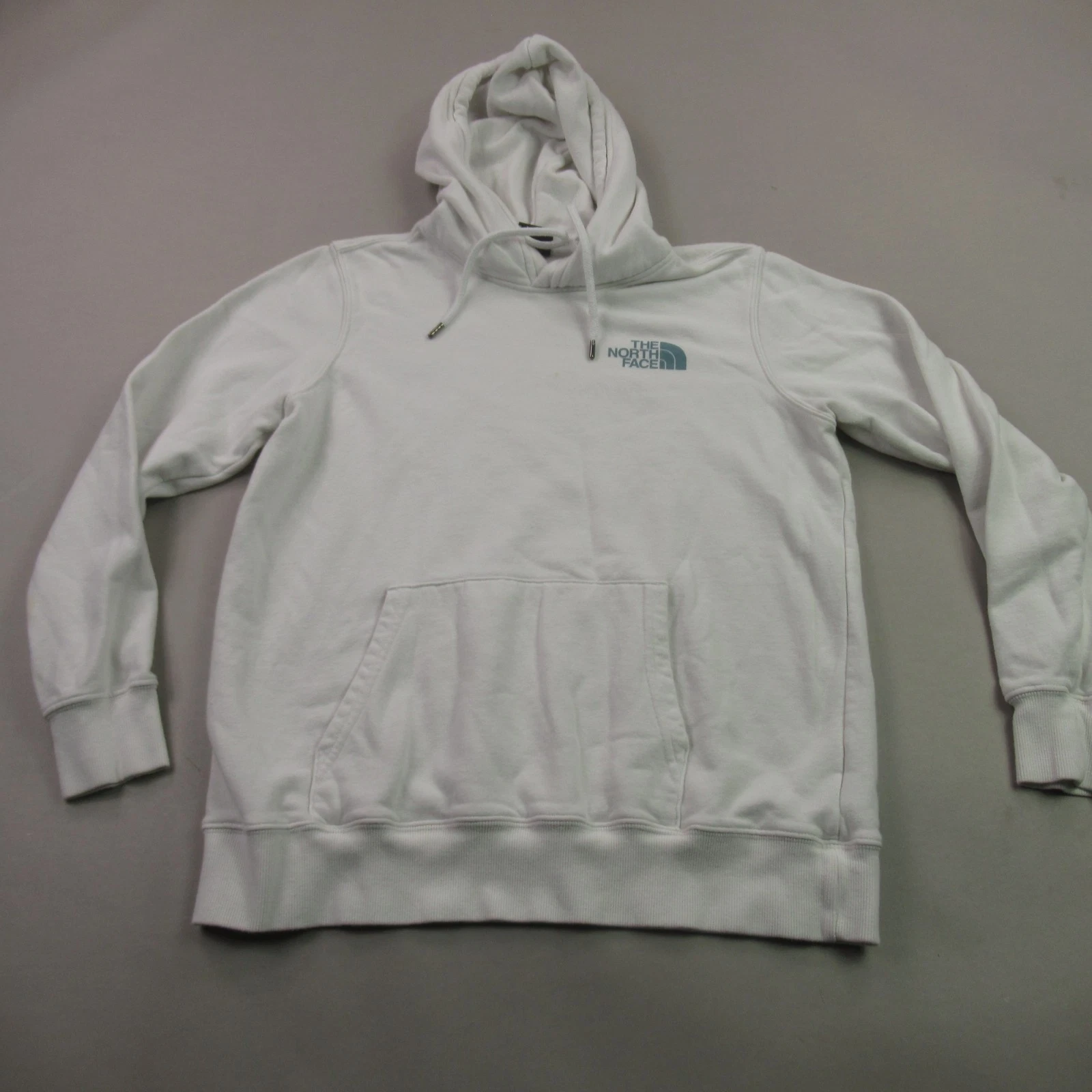 North Face Hoodie Womens Medium Long Sleeve Pullover Hooded Lightweight White
