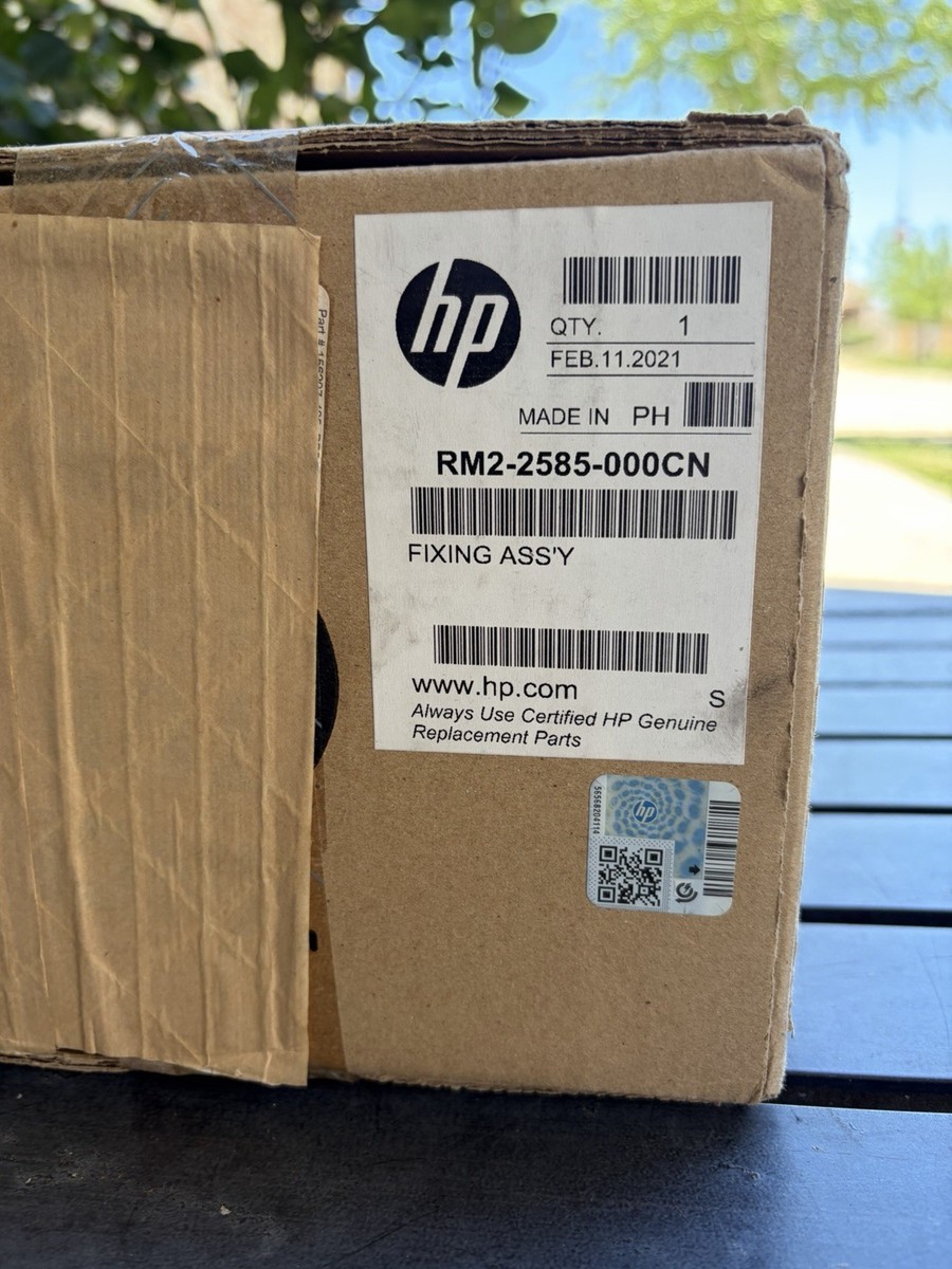 Genuine HP RM2-2585-000CN Fuser Unit Sealed Box/ Stickers And