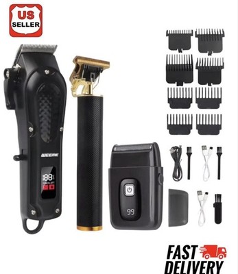 Professional Trimmer Hair Clippers Cutting Beard Cordless Barber Shaving Machine