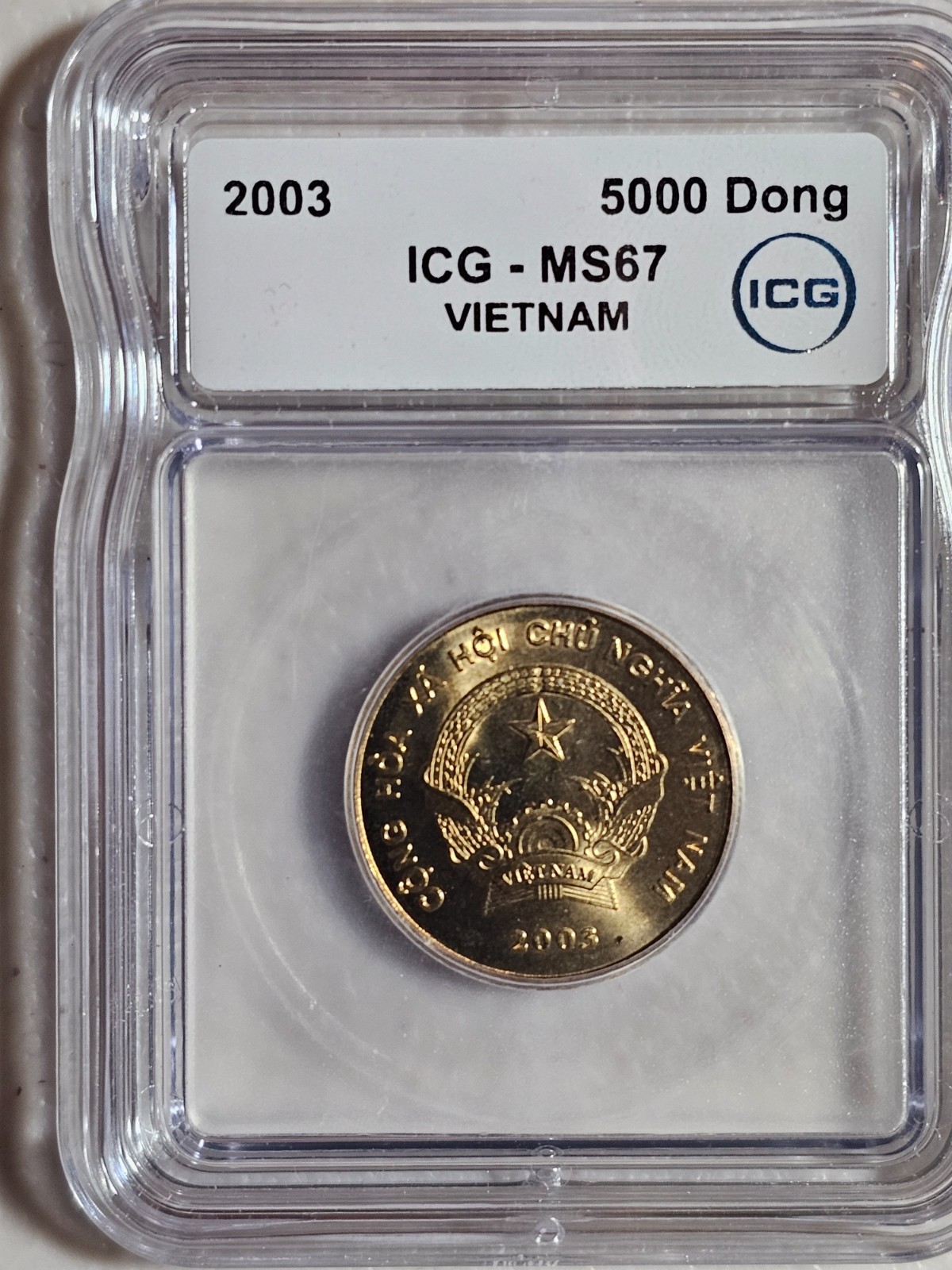 Vietnam 5000 Dong 2003 ICG MS 67