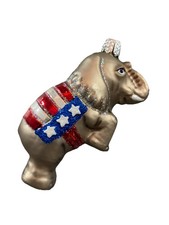 Old World Christmas REPUBLICAN ELEPHANT 12108 Glass Ornament w/ OWC Box