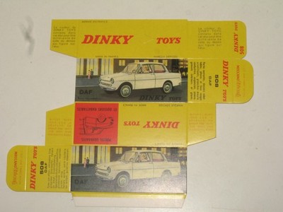 Box 508 Dinky Toys For DAF Car, Hard Cardboard Identical (Not