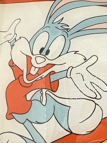 Vintage Looney Toons Tiny Toon Adventures New In Box Art Glass Light Shade Cover - Picture 17 of 24