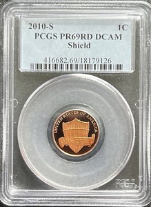 2010-S PCGS PR69RD DCAM Lincoln Shield Cent