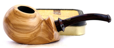 Muxiang Olivewood Bent Ball/ Handmade China/ UNSMOKED