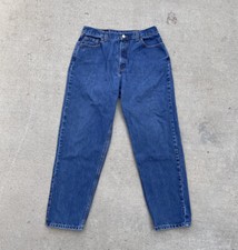 Vtg Levis 560 Indigo Wash Denim Jeans Pants Loose Fit Straight Leg Women  s 16