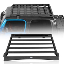 Hard Top Roof Rack Cargo Basket W4x Led Lights For 1997-2006 Jeep Wrangler Tj