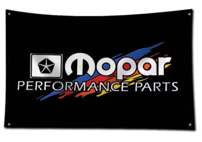 Mopar Performance Parts USA Racing Banner 150 cm Fahne Flagge schwarz