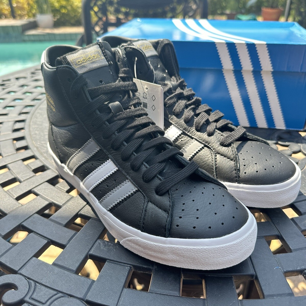 Adidas Basket Profi Core Black Grey Men\'s Athletic Shoes FW3638 Size 7.5 Adidas Men main image 4