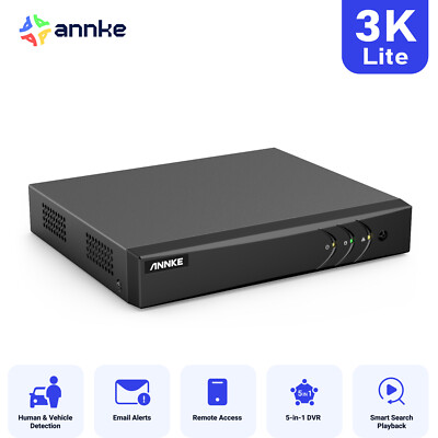 ANNKE 8CH 5MP Lite Überwachungskamera AI Bewegungsmelder DVR Nachtsicht H.265+