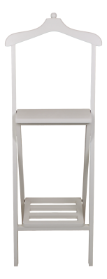 Herrendiener stummer Diener Mahagoni weiß lackiert Garderobe