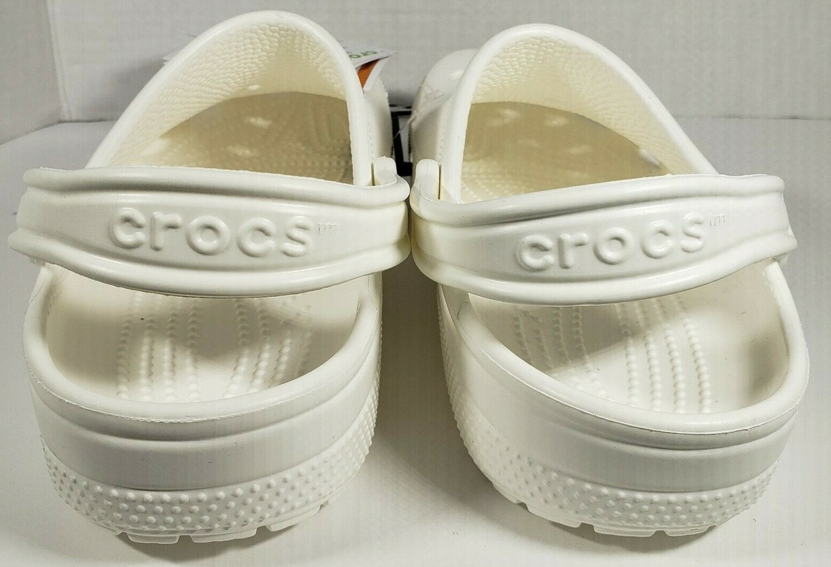 CROCS CLASSIC ALL TERRAIN CLOGS Unisex Size M8 W10 White Sandals Crocs Classic Clog Mens Sandals White 10001-100 – Shoe Palace main image 2