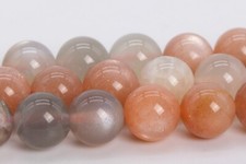 8MM Genuine Natural Mutilcolor Moonstone Beads Grade AAA Round Loose Beads