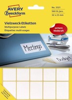 Avery Zweckform® 3321 3321 Universal-Etiketten - 32 X 23 Mm, Weiß, 560 Etiketten