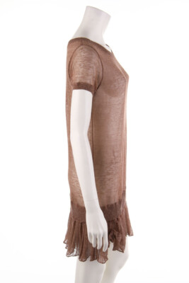 REBEL QUEEN by LIU JO Knit Dress Linen I 44 = D 38 light brown NEW | eBay