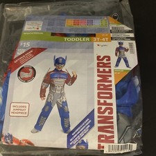 Transformers Optimus Prime Muscle Costume Halloween Toddler 3T-4T