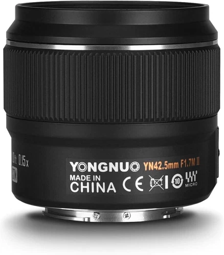 YN42.5MM F1.7M II Medium Auto Focus Prime Lens, for Micro Four Thirds Cameras