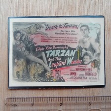 Rare 40s SEAsia Coloured Photo Movie - TARZAN  The Leopard Woman - Acquanetta