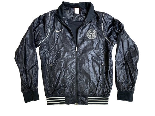 Vintage Nike Bomberjacke Bowerman & Knight dunkelblau/schwarz Größe M 44/46