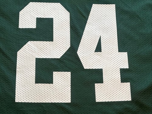 Mens XXL Reebok NFL New York Jets 24 Darrelle Revis Football Jersey Green 2XL NY - Picture 11 of 15