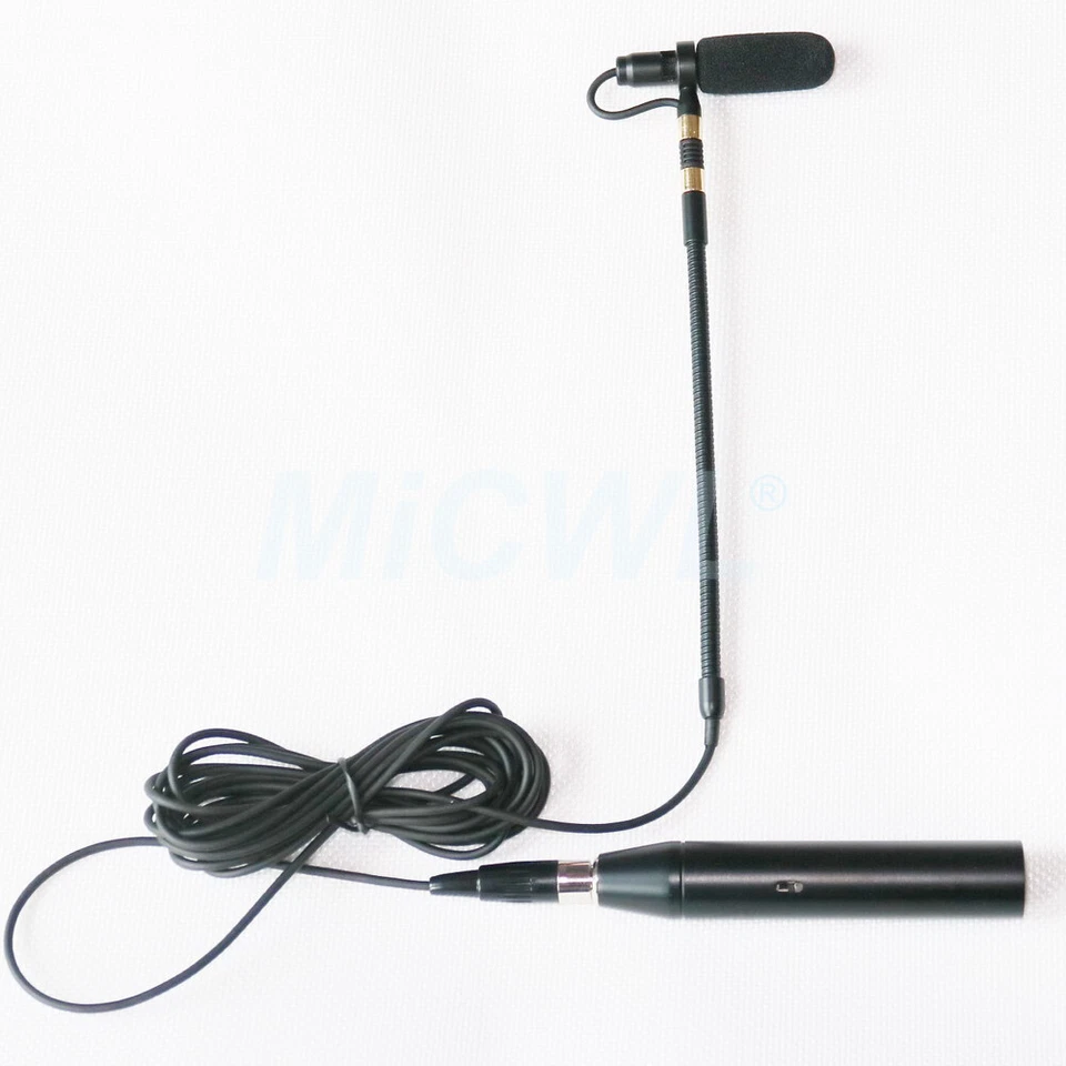 Condenser Instrument Professional Microphone MiCWL AK48 5m cable + XLR Phantom - Image 3 of 4