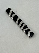 Rare SEAN HILL .925 Sterling Silver & Black Resin Vertical Linear Pendant Only